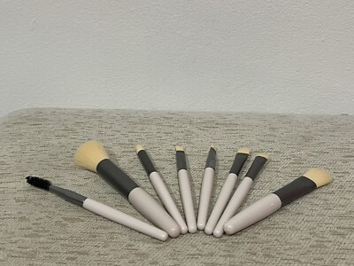 #ad Makeup Brush Travel Portable Tools Set Of 8 Nano Silk Fiber Hair Beauty $3.99