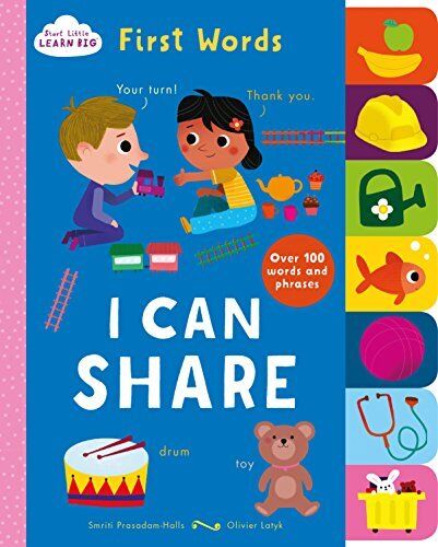 Start Little, Learn Big - Tabbed Board Book I Can Share By Smriti Prasadam-Hall - Picture 1 of 1