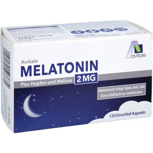 MELATONIN 2 mg plus Hopfen und Melisse Kapseln 120 St PZN17379860 - Bild 5 von 6