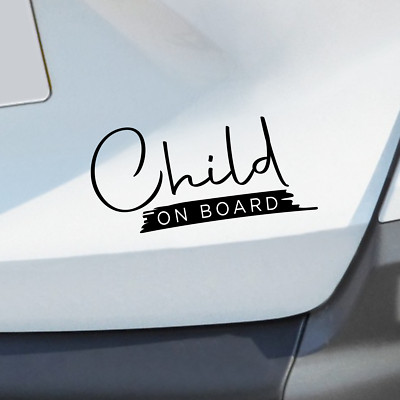 KIND AN BORD - Eltern Auto Sicherheit Fenster Autoaufkleber Vinyl Aufkleber
