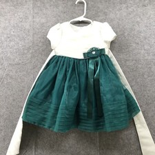 Princess Wear Formal Dress Girls 2T Flower Girl Wedding Party Ivory Green
