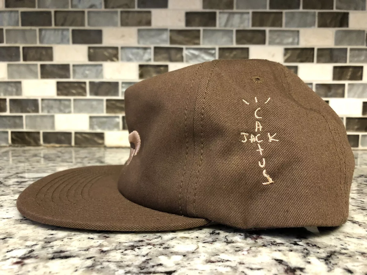 Authentic Cactus Jack x Nike Air Jordan Travis Scott HITR Highest Cap Brown  Hat