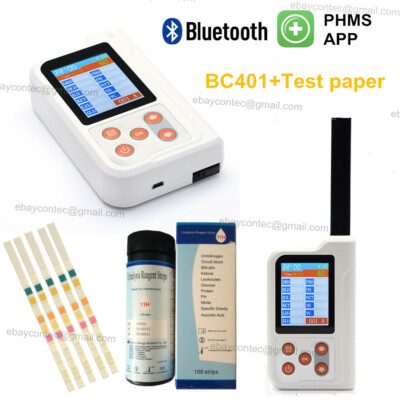 CONTEC Bluetooth Handheld Urine Analyzer 11 Parameters+100 Test Strips US Seller