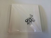 "Jahreszahl \" 25 \" Geburtstag Servietten PräGe Serviette 33 X 33 Cm 10 StüCk"