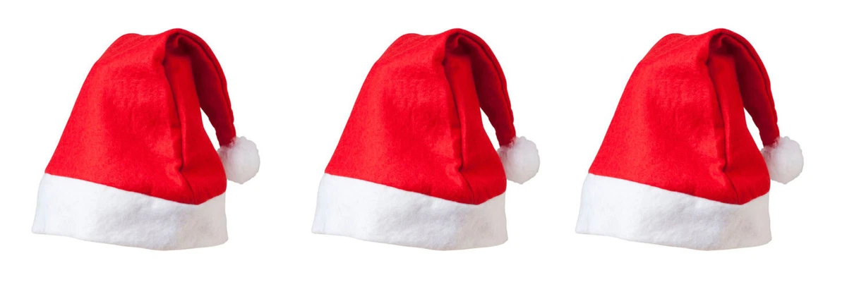 Childrens santa online hats bulk