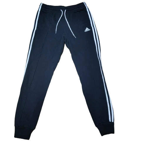 Adidas Black 3 Stripes Joggers Women Size Large eBay