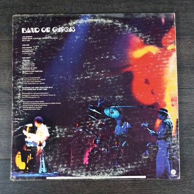 Jimi Hendrix Band Of Gypsys LP 1970 Vinyl | eBay