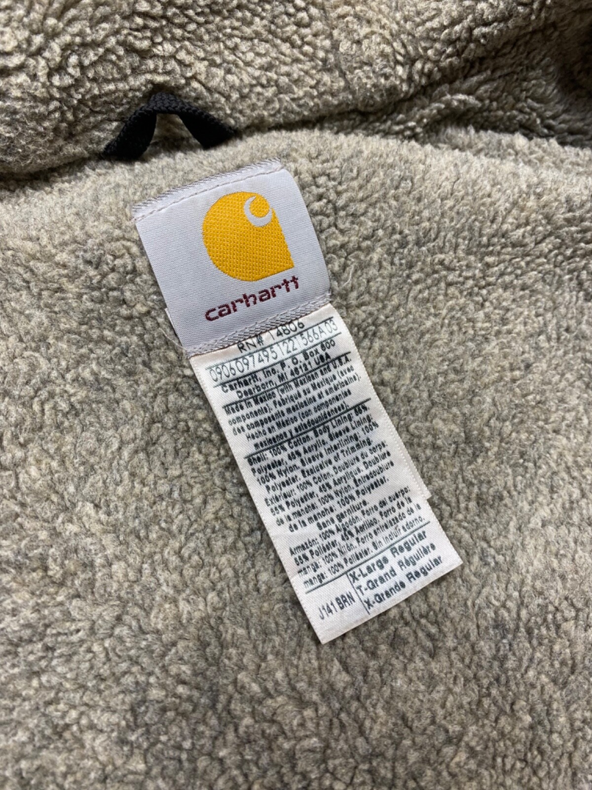Vintage Carhartt  J141 BRN Detroit Jacket Size XL image 9