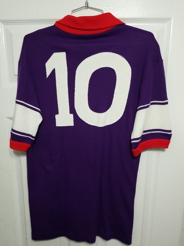 Vintage 1984-85 Fiorentina Maglia Home #10 Antognoni ennerre Soccer SHIRT Jersey - Picture 11 of 13