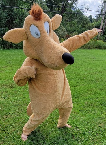 Vtg Professional Dog Mascot Costume Cosplay Halloween Adult Sz M-L