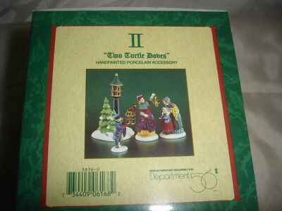 DEPT 56 TWELVE DAYS OF DICKENS' VILLAGE  ''TWO TURTLE DOVES'' - NEW