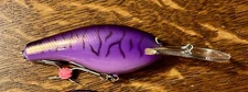 Bagley DB3MR-88T Magnum Rattler Purple Tiger Lure Excellent Vintage Bass Bait