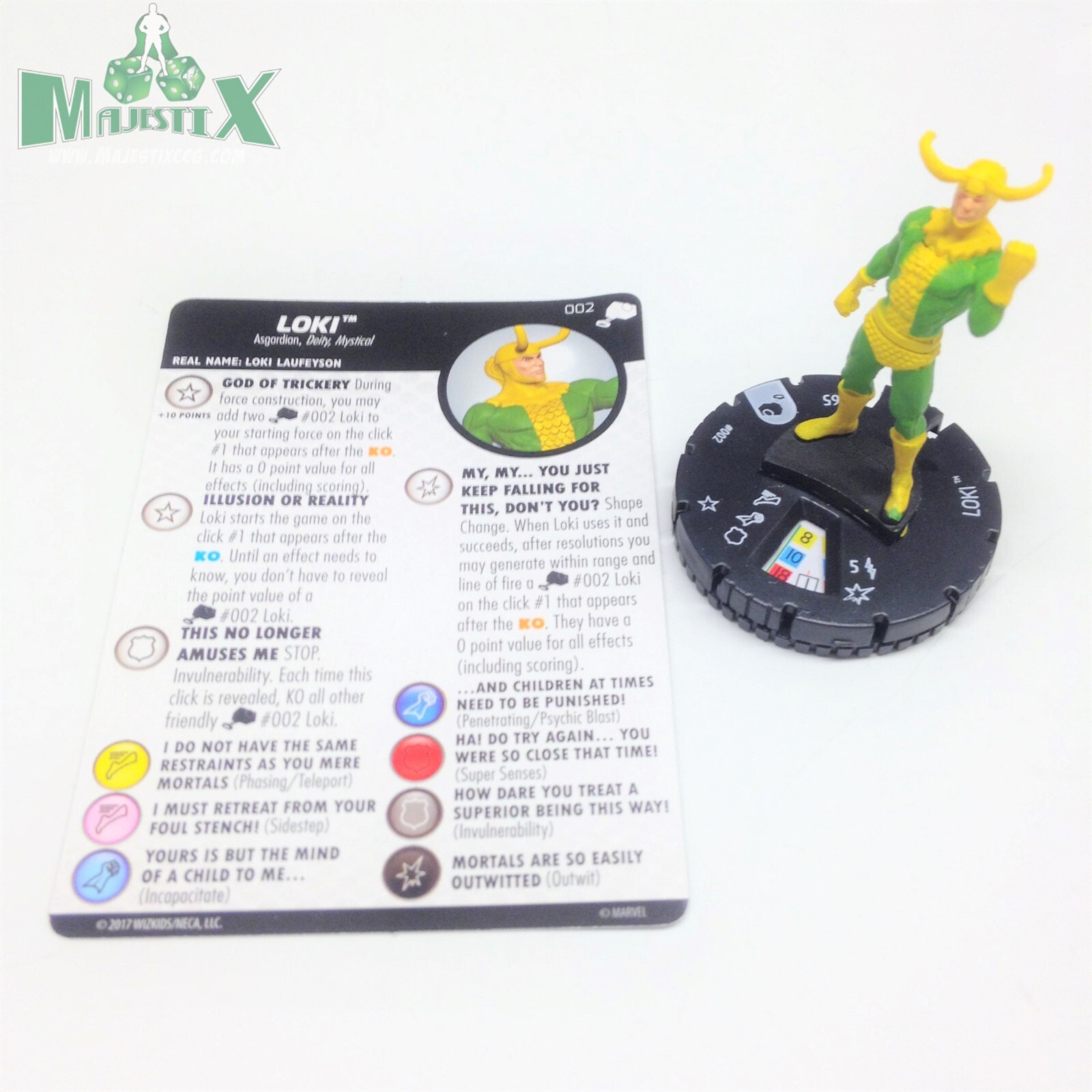 HeroClix - #047 Loki + #s006 Tesseract - Marvel Studios Disney Plus