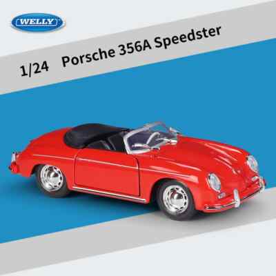 WELLY 1:24 Porsche 356A Speedster Alloy Car Diecast Toy Vehicle