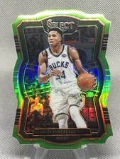 2017-18 Panini Select Neon Green Die-Cut /65 Giannis Antetokounmpo COLOR MATCH