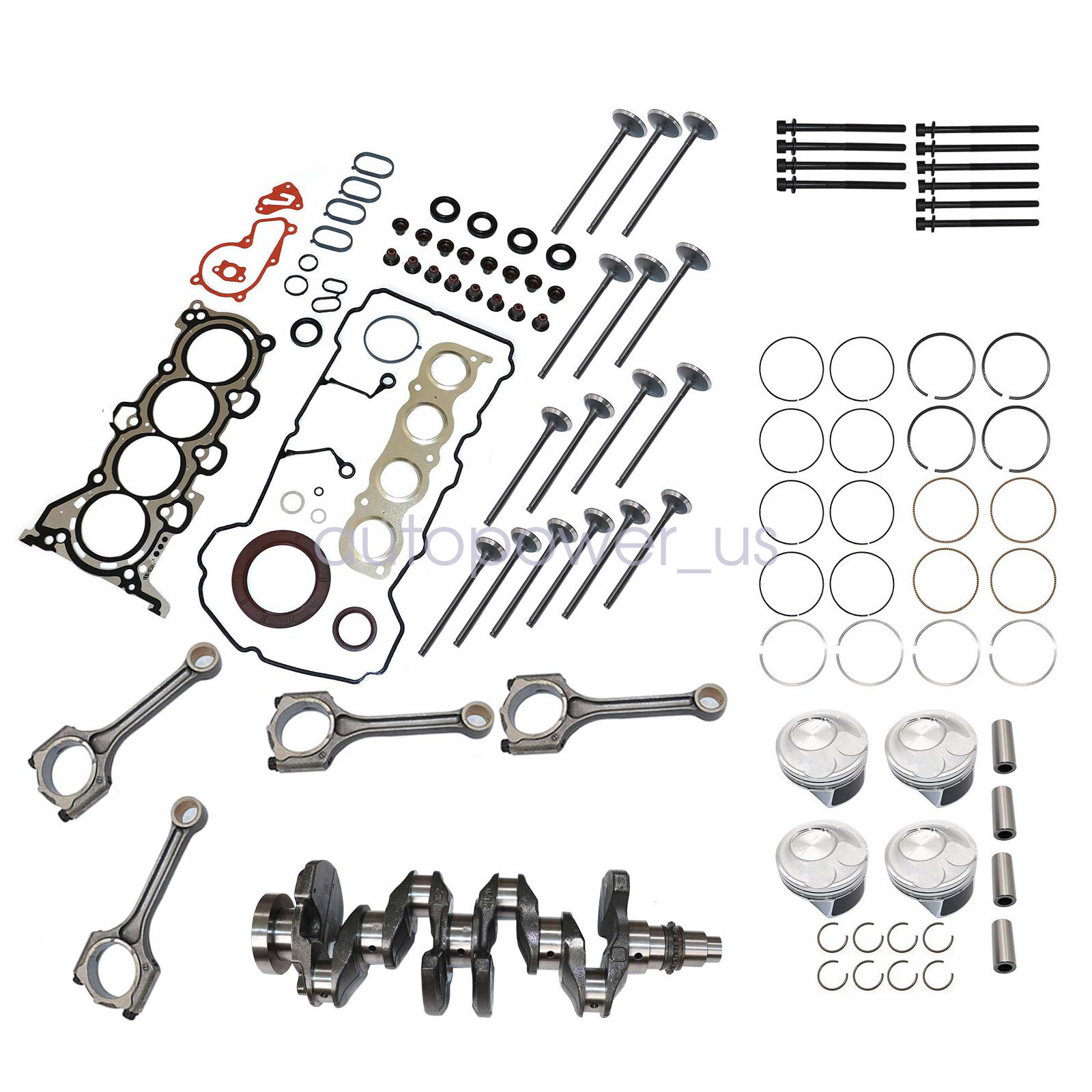 Engine Rebuild Kit Crankshaft Con Rods Gasket Kit For HYUNDAI KIA 2