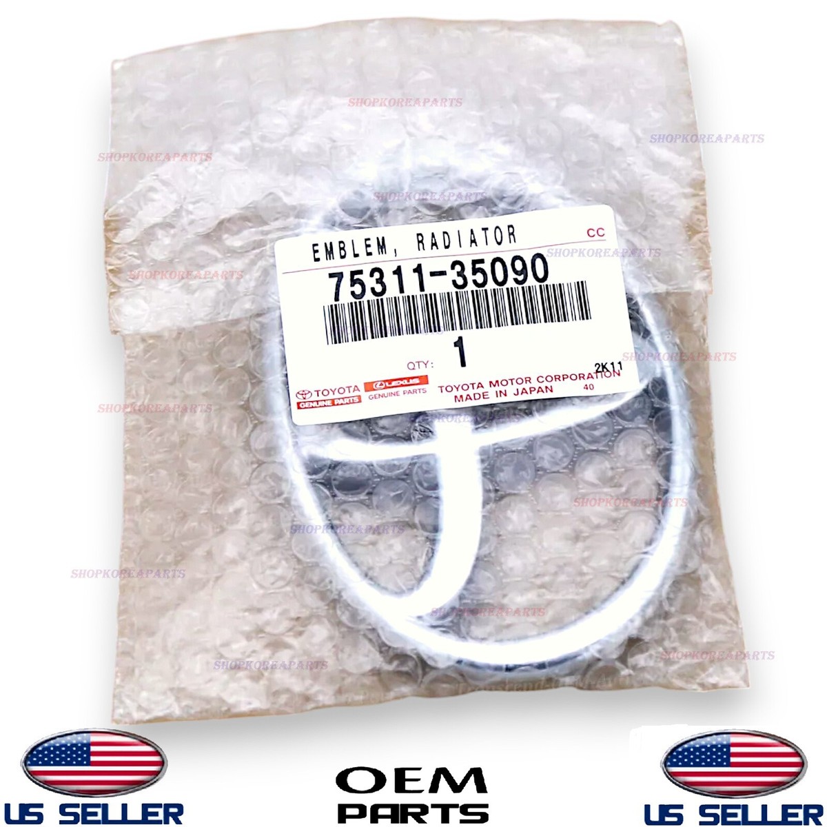 Genuine Front Grille Emblem Logo Symbol OEM Toyota *See