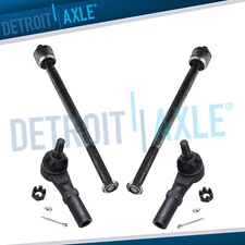 4pc Inner & Outer Tierod Ends for 2011 - 2014 Dodge Charger Challenger 300 RWD