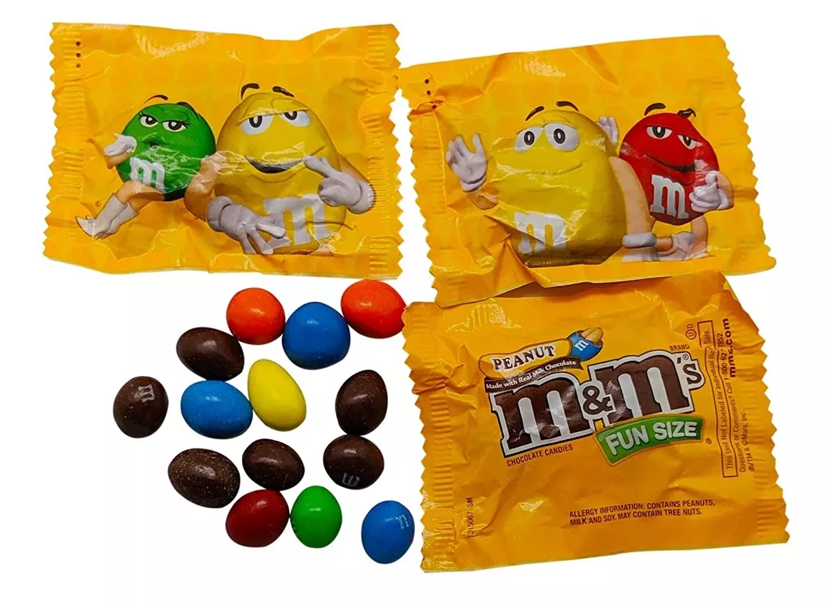 m&m candy bag