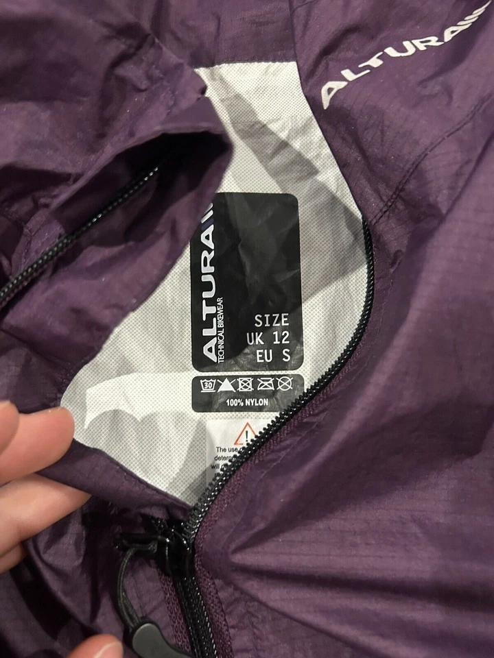 Chaqueta de ciclismo Altura para mujer talla S 12 púrpura cremallera completa visión nocturna Foto 4 de 4