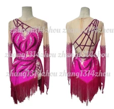 713.Brand New Ice Figure Skating Dress Baton Twirling Dress  customized size