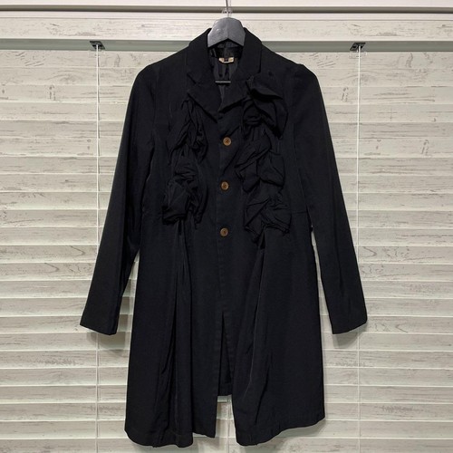 Cappotto donna COMME des GARCONS design floreale taglia JP-S Giappone designer originale - Foto 2 di 13