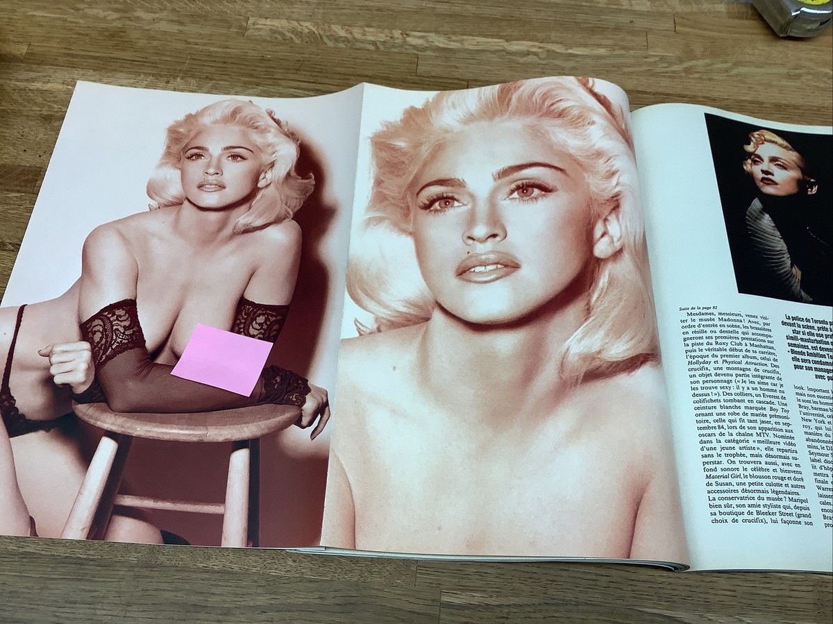 MADONNA　表紙特集雑誌　Max!　 (1991年 )　フランス雑誌 Madonna Max French Magazine June 1991 Steven Meisel Truth Or