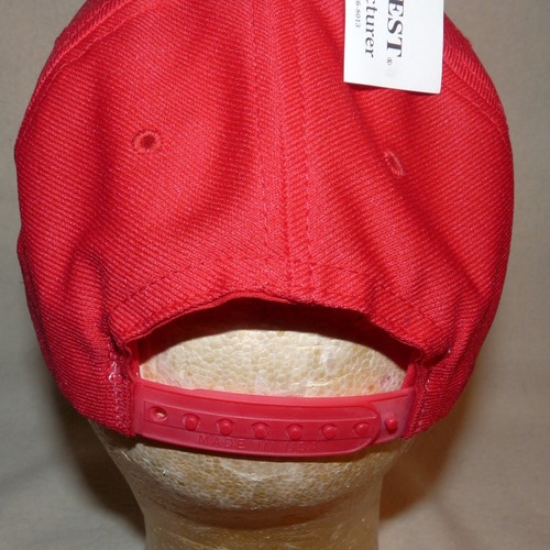 Original Vintage US Navy USS Wadsworth FFG-9 Red Flying Squad Baseball Cap - Picture 3 of 5