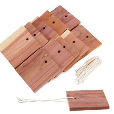 10pc Cedar Block Natural Ceder Block Cedar Planks Repel Moths for Closet Storage