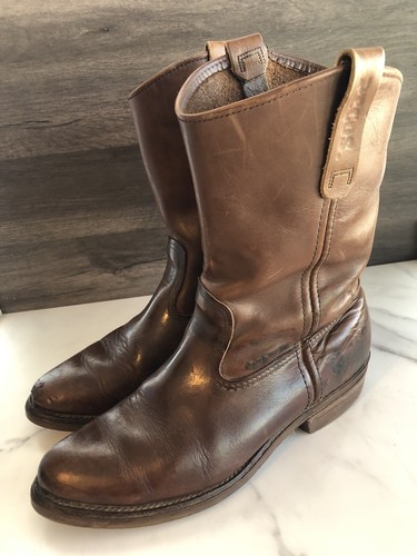 Red Wing 1155 Pecos Leder Arbeitsstiefel Heritage Nagelsitz weiche Spitze USA Größe 8 E - Bild 1 von 9