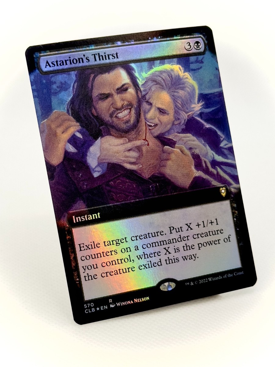 HOLO RARE ALTERNATE ART* Astarion's Thirst Baldur's Gate MTG Card | eBay HOLO RARE ALTERNATE ART* Astarion's Thirst Baldur's Gate MTG Card | eBay