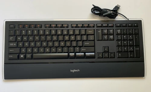 Logitech Illuminated Keyboard Wired USB K740 Y-UY95 -Tested