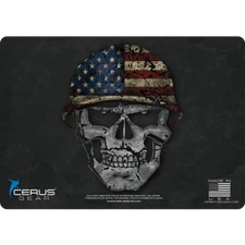 Military Skull Pro Mat Handgun Gun Cleaning Mat Cerus Gear Black 