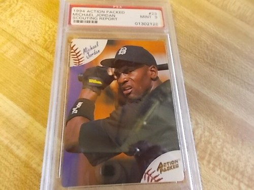 Michael Jordan PSA 9 Mint 1994 Action Packed Scouting Report #23 Minor League  - Picture 5 of 7