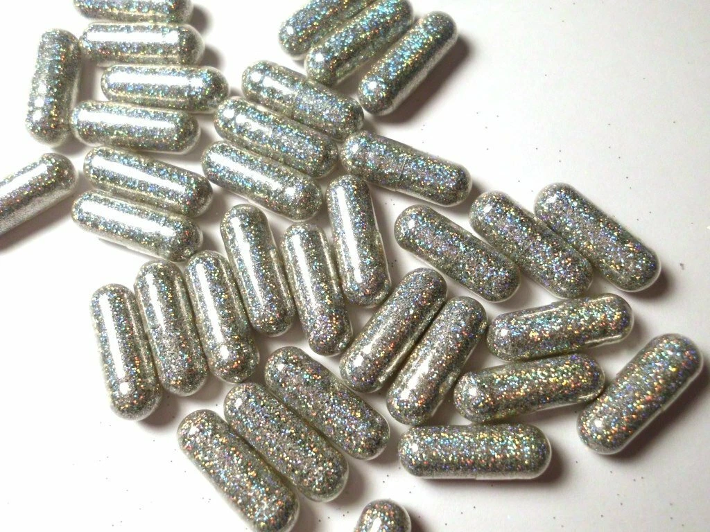 Glitter Pills, Glitter Pill, Sparkle Pill, 10 Silver Pills, Funny Gag Poop  | eBay