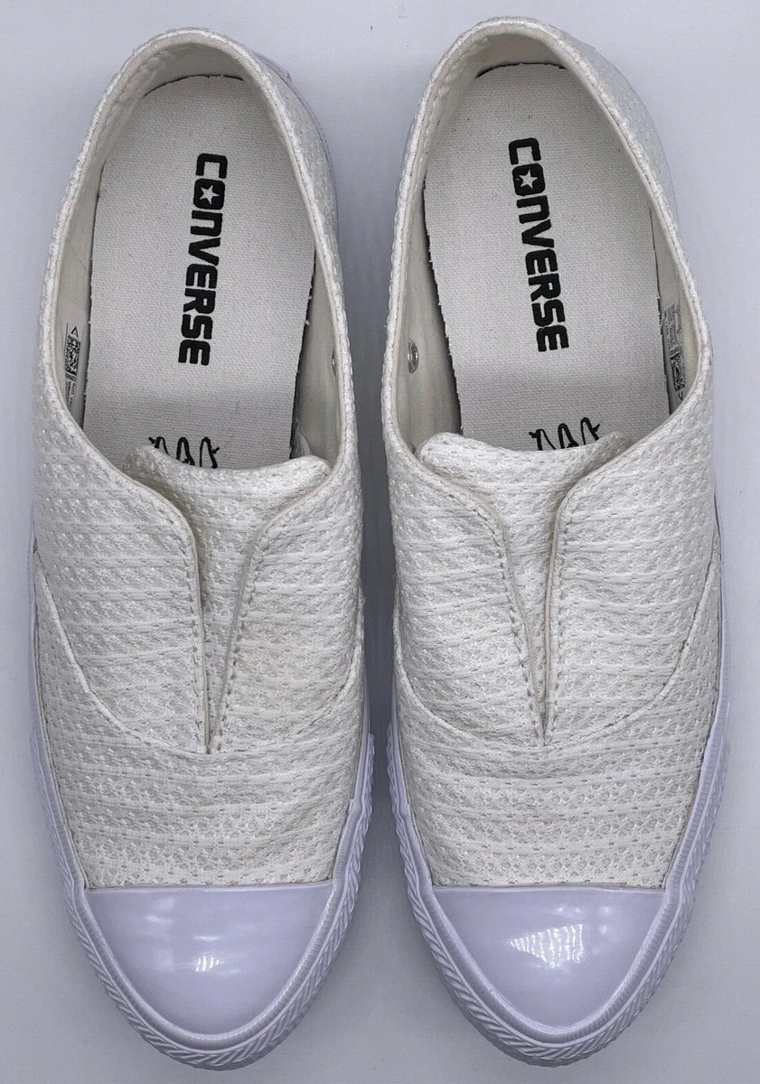 Grey laceless converse deals