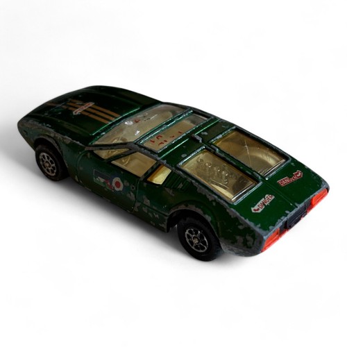 Coche diecast Corgi Whizzwheels Mangusta De Tomaso verde años 70 vintage - Imagen 7 de 20