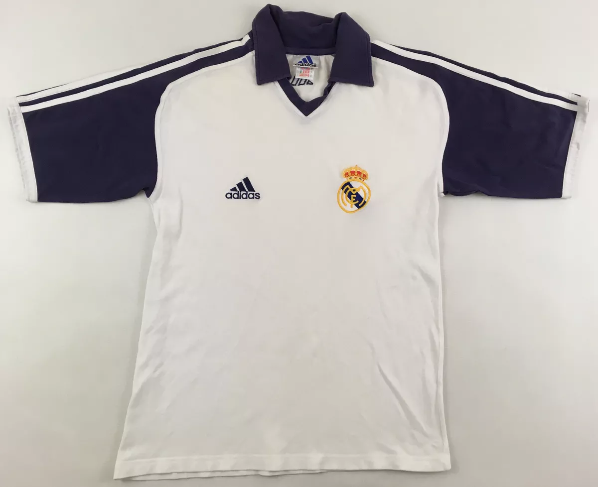 VINTAGE REAL MADRID FOOTBALL SHIRT SOCCER JERSEY CAMISETA ADIDAS ORIGINALS  MENS