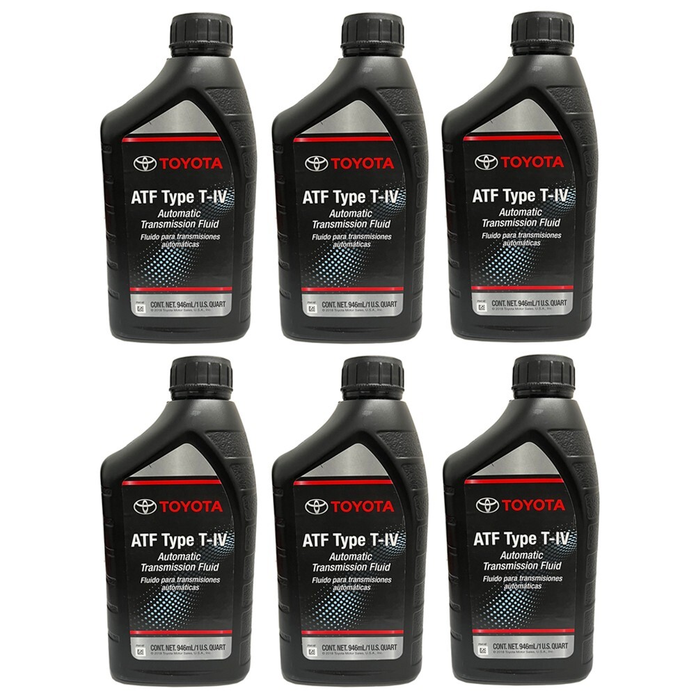 6 Pk OEM Genuine Toyota ATF T-IV Automatic Transmission Fluid Oil 00279-000T4-01