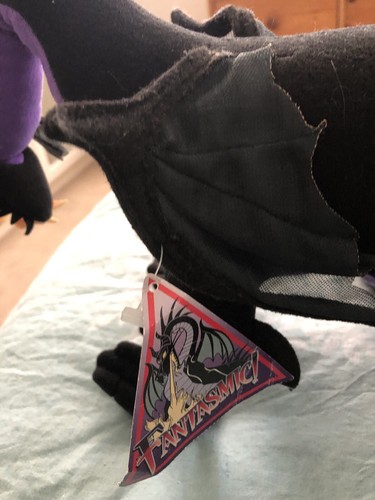 Disney Sleeping Beauty Dragon Soft Toy Rare Disneyland Toy (In Bx 5) - Picture 4 of 12