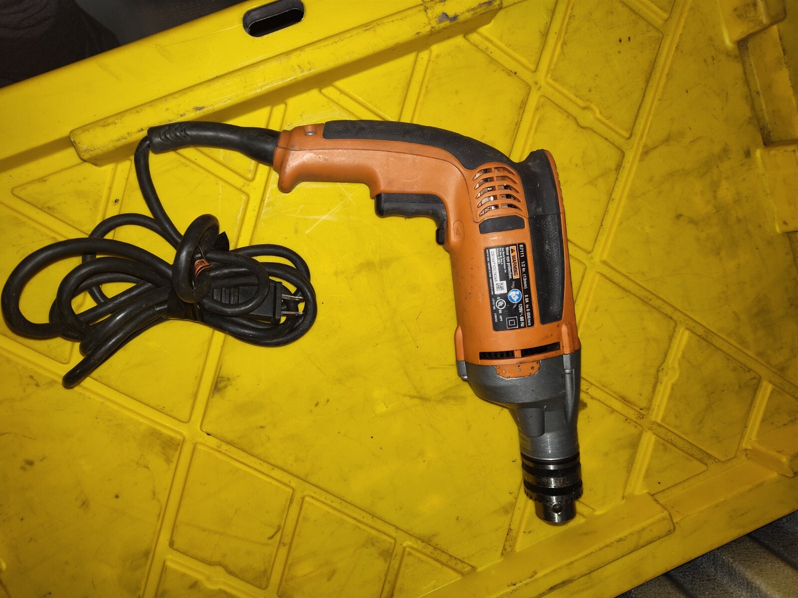 RIGID R7111 1/2-Inch Electric Drill with Bonus Accessories and Case