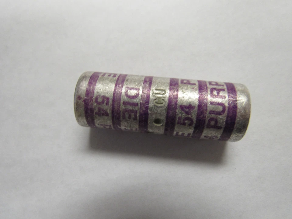 THOMAS & BETTS 54 (LOTE DE 6) CONECTOR DE COMPRESIÓN DE COBRE 4/0 200N PÚRPURA*NNB Foto 3 de 4