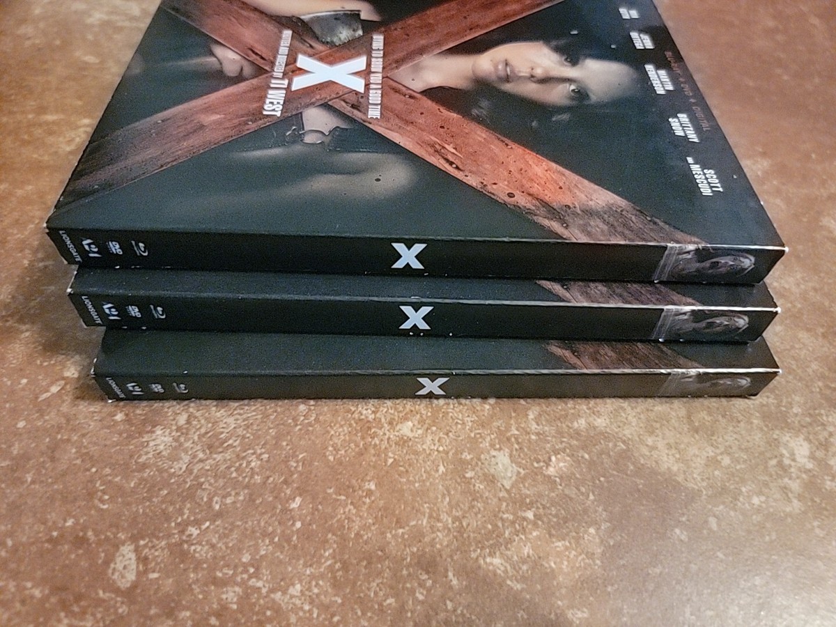 X (2022 Movie) Blu-ray + DVD + Slipcover $5 OFF 2, Mia Goth Jenna
