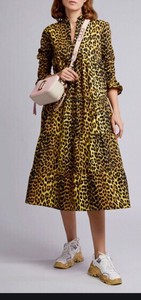ganni bijou leopard dress