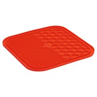 Karlie Leckmatte Ava FüR Hunde Silikon Rot 20X20Cm Stressreduzierung