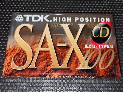 TDK SA-X 100 Vintage EUR market 1995 Type II Cassette Tape Audio Blank Japan