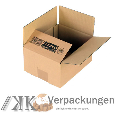 400 Faltkartons 217 x 172 x 110 mm Kartons Faltkisten Verpackung 2-wellig