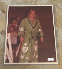 GREG “THE HAMMER” VALENTINE SIGNED AUTOGRAPHED 8X10 VINTAGE PHOTO JSA CERTIFIED