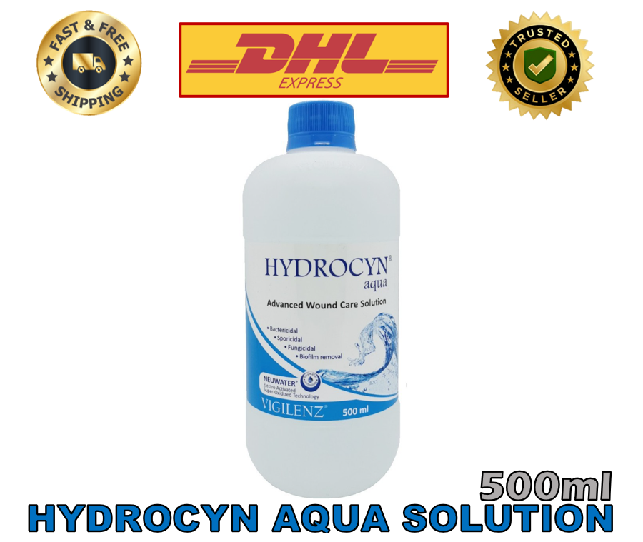 500ML Hydrocyn Aqua Advanced Wound Care Solution Wound Dressing