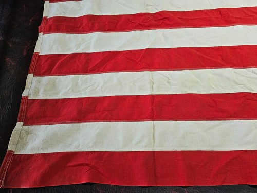 "De Colección Segunda Guerra Mundial 48 Estrellas Toro Perro Bunting Cosido Bandera de Estados Unidos 45""x68" - Imagen 12 de 16